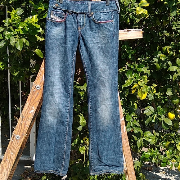 Diesel Industry Low Rise Jean Straight Leg Italy - Picture 1 of 9